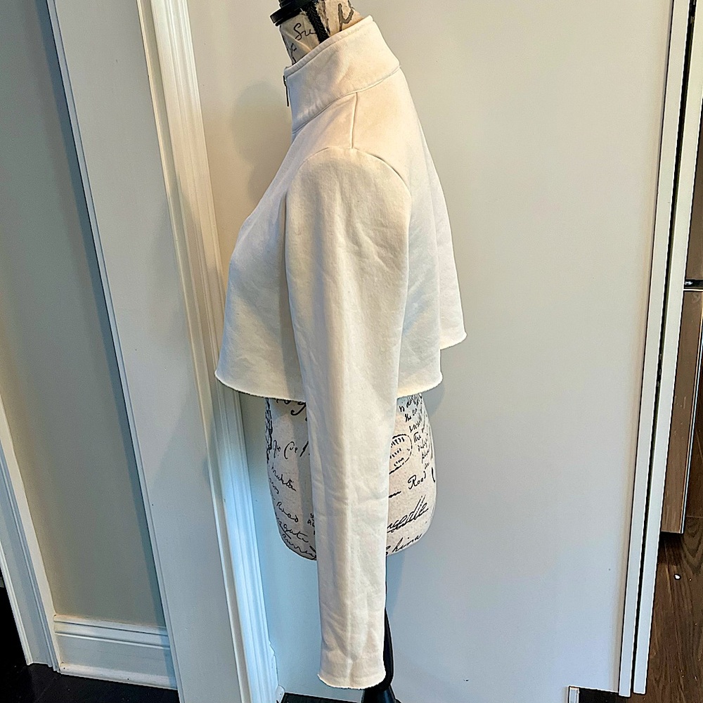 XLE the Label Mattie Crop Sweatshirt 1/2 Zip High Neck Pullover Sweatshirt - Picture 12 of 16